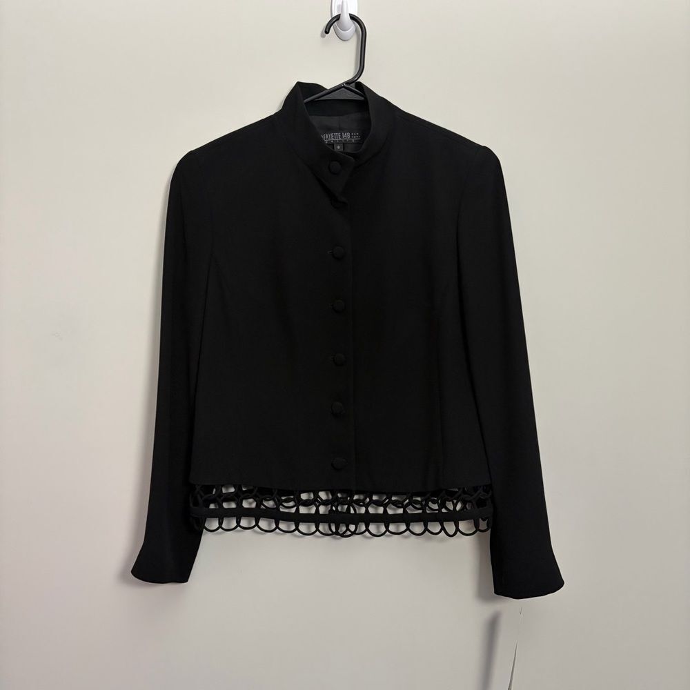 Lafayette 148 New York Vintage Black Petite Blazer Jacket
